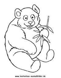 Kostenlose Ausmalbilder Ausmalbild Panda 1
