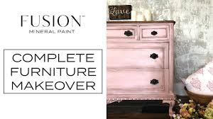 Fusion Mineral Paint Furniture Makeover English Rose Dresser