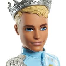 Barbie Princess Adventure Prince Ken Doll, 12-inch, Blue Jacket, Jeans,  Crown