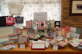 Craft Fair Table Layout By Paper Is Bliss Cards And Paper Crafts At Splitcoaststampers Craft Fair Table Christmas Craft Show Craft Show Displays