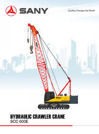 Sany Scc600e 60 Tons Crawler Crane For Building And Oil