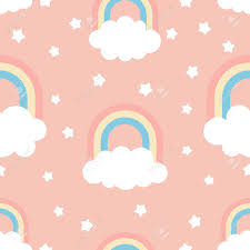 Feel free to use them wherever you want. Cute Kids Illustration With Clouds Rainbow And Stars Seamless Royalty Free Cliparts Vectors And Stock Illustration Image 115526591