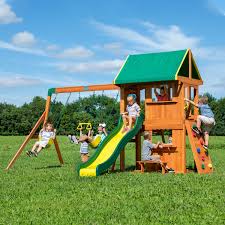 List of the best backyard playset of 2020 with the backyard discovery woodridge playset, you can easily take your entertainment regimen to the next level. Backyard Discovery Somerset Cedar Swing Set Reviews Wayfair