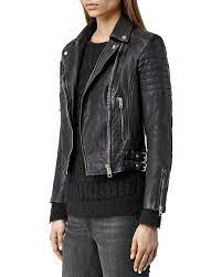 Allsaints Papin Leather Biker Jacket Women Bloomingdale S Leather Jackets Women Leather Coat Jacket Leather Jacket
