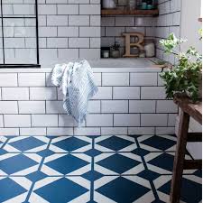 As ceramic bathroom floor tiles are very hard and cold, it doesn't hold on to heat very well. Dovetail Oxford Blue Lvt Floor Harvey Maria