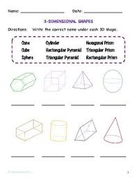 3d Shapes Worksheets By Miss Stevens Teachers Pay Teachers In 2020 3d Shapes Worksheets Teaching Elementary Shapes Worksheets