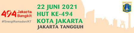 Adapun untuk template twibbon hut dki jakarta maju kotanya bahagia warganya masih buah karya dari sobat kanalmu. Desain Spanduk Hut Dki Jakarta Ke 494 Tahun 2021