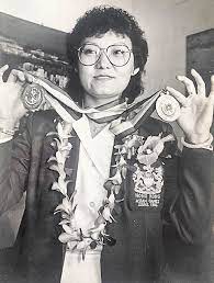 He was the first athlete to win a gold medal in the a. Vzmudvhqyirlim