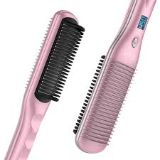 Top 8 hair straightening brush reviews. Amazon Com Hair Straightener Brush Rifny 30s Fast Heated Hair Straightening Comb With Anti Scald Auto Temperature Lock 3 Heat Levels Portable Electric Hot Hair Combs For Home Travel And Salon Beauty