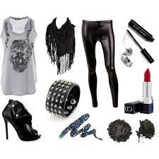 Punk rock fashion hit the scene more than 35 years ago, rebelling against the perceived pretentiousness of mainstream music and mainstream culture as a whole. Skulls Womens Rock Fashion Rock Outfits 80s Rock Fashion