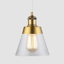 Modern Farmhouse Glass Pendant Light With Handblown Clear Glass Shade One Light Adjustable Mini Pendant Lighting Fixture For Kitchen Island Cafe Bar Antique Gold Buy Online In India Missing Category Value