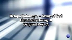 Sinar kemuliaanmu bapa by : Chords For Betapa Dalamnya Army Of God Lyric And Chord