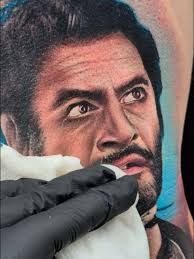 Made this portrait of Tuco (Eli Wallach) from The Good, The Bad, The Ugly.  🙂 , ., Such a rad film. I'll be honest, I was really hoping he'd ask for  Clint Eastwood but tbh, I'm pretty stoked