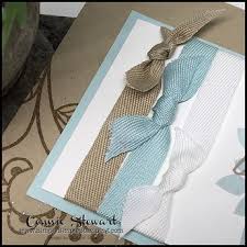The ribbon is used to cover up the area. 2 Minute Tuesday Tip Mastering Square Knots Card Embellishments Card Making Techniques Card Making Tutorials