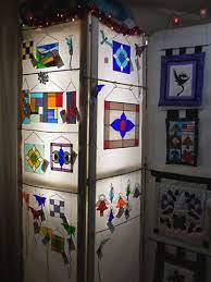 A New Stained Glass Display Just Thinkin Just Thinkin Stained Glass Candle Holders Stained Glass Crafts Stained Glass Art