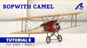 Una vez terminado, el modelo tiene 53 cms de envergadura, 17 cms.de altura y 36 cms de largo. Tutorial Sopwith Camel I 1 16 Ensamblaje Del Ala Inferior Artesania Latina Youtube