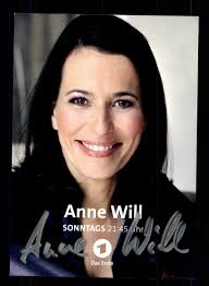 Anne Will ARD Autograph Card Original Signed ## BC 185043