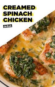 Creamed Spinach Chicken Slays The Dinner Game Recipe Chicken Recipes Recipes Spinach Stuffed Chicken