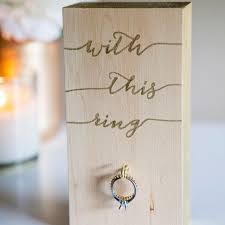 Wooden Wedding Ring Holder Martha Stewart Weddings Inspiration Ring Holder Wedding Wooden Wedding Ring Wooden Rings Engagement