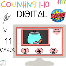 How many times do i shuffle the deck? Boom Cards Digital Counting Numbers 1 10 Freebie By Teach With Pixels