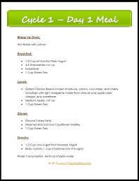 17 day diet cycle 1 meal plan wake up drink (within 30 minutes of waking): Pin On 17 Day Diet Recipes