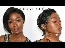 Dry To Wet Look Affordable Pixie Bob Chantiche Hair Glueless Frontal Wig Youtube Wet Look Hair Short Bob Hairstyles Wigs