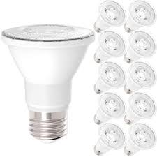 Sunco Lighting 10 Pack Par20 Led Light Bulb 7 Watt 50w Equivalent Flood