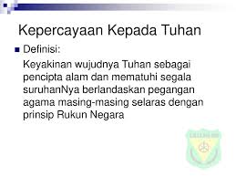 Percaya dan yakin kepada allah. Kepercayaan Kepada Tuhan Ppt Download