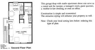 Other floor plan layouts place the suite on the side of the home, typically connected via shared walls or a secondary access way into the main house plan. 1 Car Apartment Garage Plans With Two Story 910 1 16 X 28