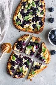 Pin By Haley Portillo On Bread Blueberry Goat Cheese Naan Flatbread Easy Flatbread