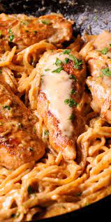 New Orleans Chicken Pasta Chicken Tenders Are Pan Seared In Butter And Oil And Then Served With A Decadent New O Chicken Recipes Recipes Chicken Lazone Pasta