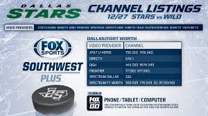 With fox sports go, you can watch your favorite soccer games from fox sports 1 and fox sports 2 streamed for free to your computer, tablet or smartphone. Fox Sports Southwest On Twitter The Dallasstars Are On Fox Sports Sw Plus Tonight Check Below For Channel Listings Https T Co Izpd9bqbxm Https T Co Miyd0jyuiz