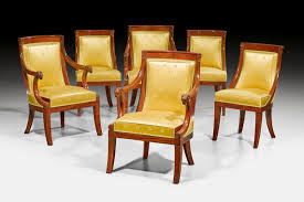 C1810 15 Set Of 3 Fauteuils And 3 Chairs En Gondole Empire Probably By J B B Demay Jean Baptiste Bernard D Furniture Projects Chair Home Decor