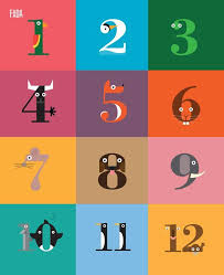 Fun Animal Numbers Nice Colours Too Numbers Typography Alphabet Print Animal Alphabet