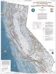 California Geological Survey 2010 Fault Activity Map Of California 2010 Presents A Much More Detailed Depiction Of Faults In Ca California Map Map California