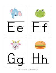 Easter theme large alphabet cards. Fun Free Engaging Alphabet Flash Cards For Preschoolers Tulamama