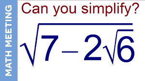 For most of the calculator generation, 2/23 is 0.087, giving. Simplifying Square Root Easy Algebra Brain Teaser 95 Can T Solve Youtube