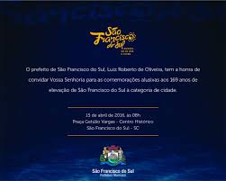 Fiz uma homenagem para o cantor fabinho mello que infelizmente veio a falescer dia 11/04/07!!!tem uns errinhos no video mais oq vale é a intenção.escrevi u. Homenagem Civica Integra Programacao De Aniversario Da Cidade Prefeitura De Sao Francisco Do Sul