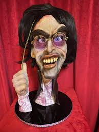 Dick Warlock signing my bust and a couple other items