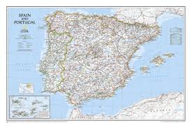 Click on a pin to reveal each place's identity. National Geographic Spain And Portugal Classic Wall Map 33 X 22 Inches National Geographic Reference Map National Geographic Maps 9780792249870 Amazon Com Books