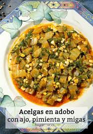 Receta De Karlos Arguinano De Acelgas En Adobo Con Ajo Pimienta Y Migas De Pan Acelga Verduras Acelgas Recetas