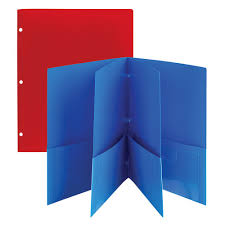 Office Depot Brand 6 Pocket Poly Portfolios 8 1 2 X 11 Assorted Colors Pack Of 2 Hold And Pre Basic Office Supplies Office Depot Stylish Office Furniture