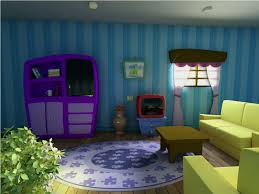 Childrens interior bedroom kid child boy teenagers apartment bed toys playroom home furniture background. Cartoon Living Room Background Coma Frique Studio Incredible Furniture