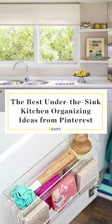 organize under kitchen sink tips
