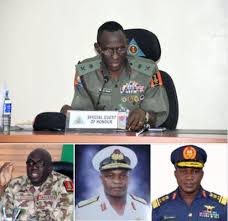 A statement by the director of information, commodore suleman dahun, said: Cheers Jeers Hope As New Service Chiefs Take Over