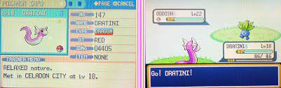 gen 3] Shiny dratini from gamecorner after 13415 seen. Took a lil while but  it was well worth it. : r/ShinyPokemon