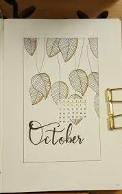 Bujo October Month Cover Page Bujo Bulletjournal Coverpage Bullet Journal Cover Ideas Bullet Journal Month Bullet Journal October