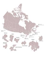 Map of the canadian federal election 2019, with the 338 ridings represented by the colour of the winning party. Snappygoat Com Free Public Domain Images Snappygoat Com Blank Canada Fed Election Riding Map Svg