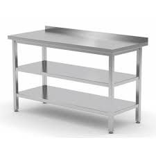In stock and ready to ship. Buy Stainless Steel Work Table With Slatted Edge 70 Cm Deep 5 Formats Online Horecatraders