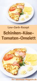 Low Carb Schinken Kase Tomaten Omelett Gesundes Rezept Furs Fruhstuck Rezepte Gesunde Rezepte Fruhstuck Ohne Kohlenhydrate